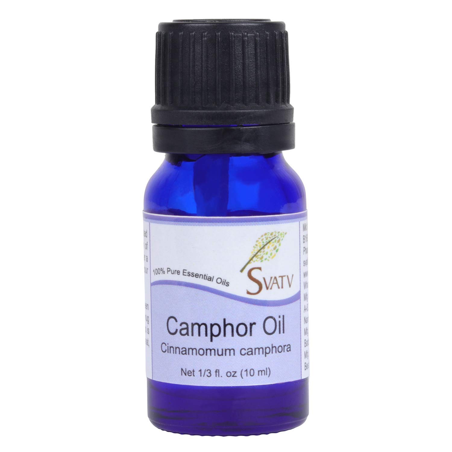 SVATV Camphor Essential Oil Therapeutic Grade Aromatherapy Oils Fragrance Oil for Diffuser Yoga Massage & DIY Personal Care 10 ml