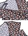 Zeagoo Women's Rayon Wrap Floral Print V Neck A-Line Flare Party Dress,Orange,Medium