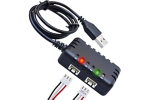 7.4V Li-ion/Lipo Battery Charger 2-in-1 USB Balance Smart Charger with XH-3P Plug 1A for 2S Batteries RC Cars Drone Boat Airp