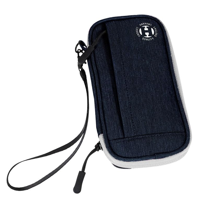 Harrows Dart Case | Holds 3 Fully Assembled Darts | Blue, EVA Material with Fabric Finish