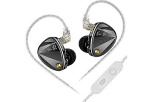 KZ Vader Pro in-Ear Monitors Gaming Earbuds, Triple Dynamic Driver IEM with 4 Tuning Switches, Clarity in All Frequency Stereo Sound Comfortable Noise Isolating Earphones for Stage and Studio (NMic)