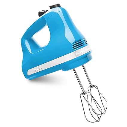 KitchenAid KHM512CL 5-Speed Ultra Power Hand Mixer, Crystal Blue by KitchenAid