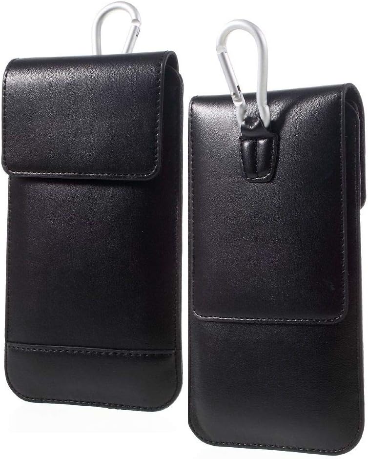 DFV mobile - Belt Case Cover Vertical Double Pocket for FIREFLY MOBILE AURII ENVY (2016) - Black