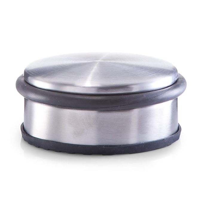Zeller 13801 Türstopper Edelstahl Ø10 x 4.5 cm