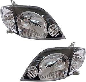 Headlights SET for TOYOTA COROLLA/FIELDER 2000 2001 2002 / RUNX/ALLEX 2001 2002 Headlamps PAIR