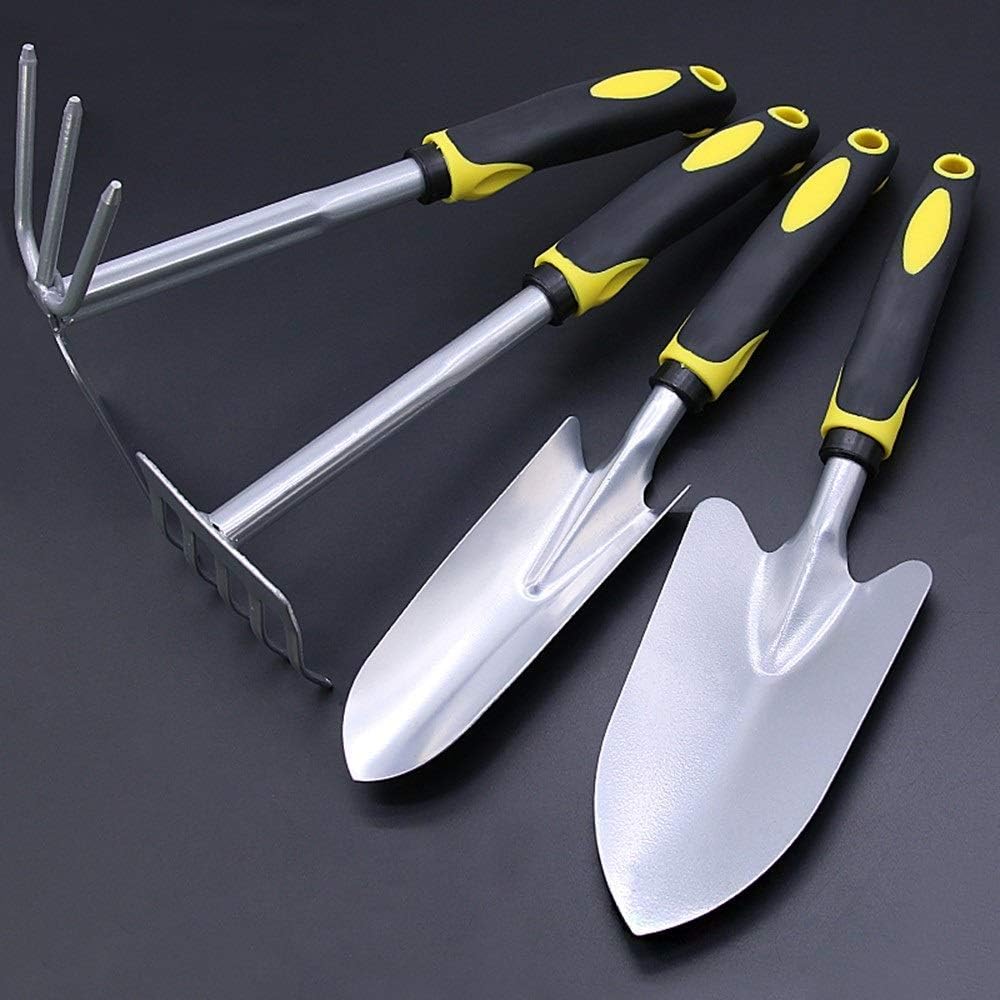 Set Home Gardening Small Shovel Rake Hoe Shovel and Flowers