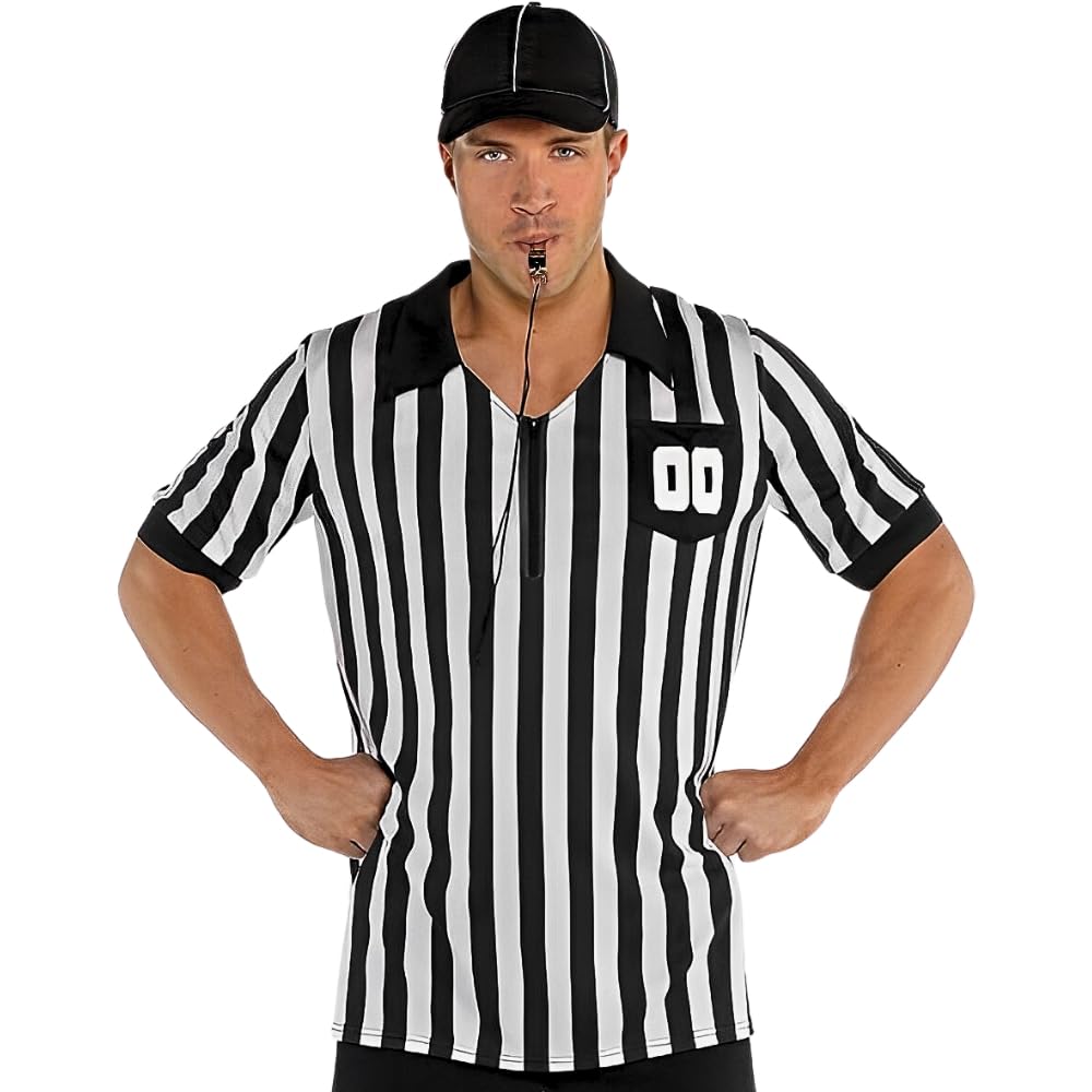 amscan 848930 Men's Referee Costume Accessory Black | 1 Kit, Multicolor