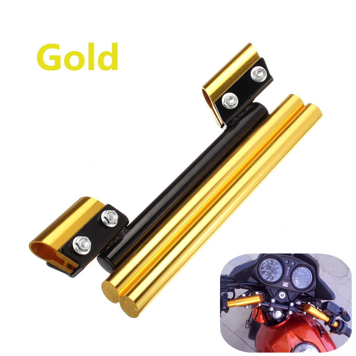 Universal 7/8" / 22mm Motorcycle Handlebars Aluminium Bike Drag Bar Handle Bars for Honda/Suzuki