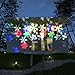 Halloween Rotating Projection Moving Snowflakes Spotlight Lamp,10PCS For Christmas,Garden,Wall, Birthday,Party, outdoor fairy decorations