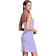 Coreal Full Slip For Women Under Dress Adjustable Spaghetti Strap Knee Length Slips Undergarment Nightwear