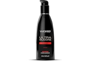Wicked Sensual Care Ultra Heat 2 oz (60 mL) Premium Silicone Based Warming Lubricant, Glycerin & Paraben Free, Infused with C
