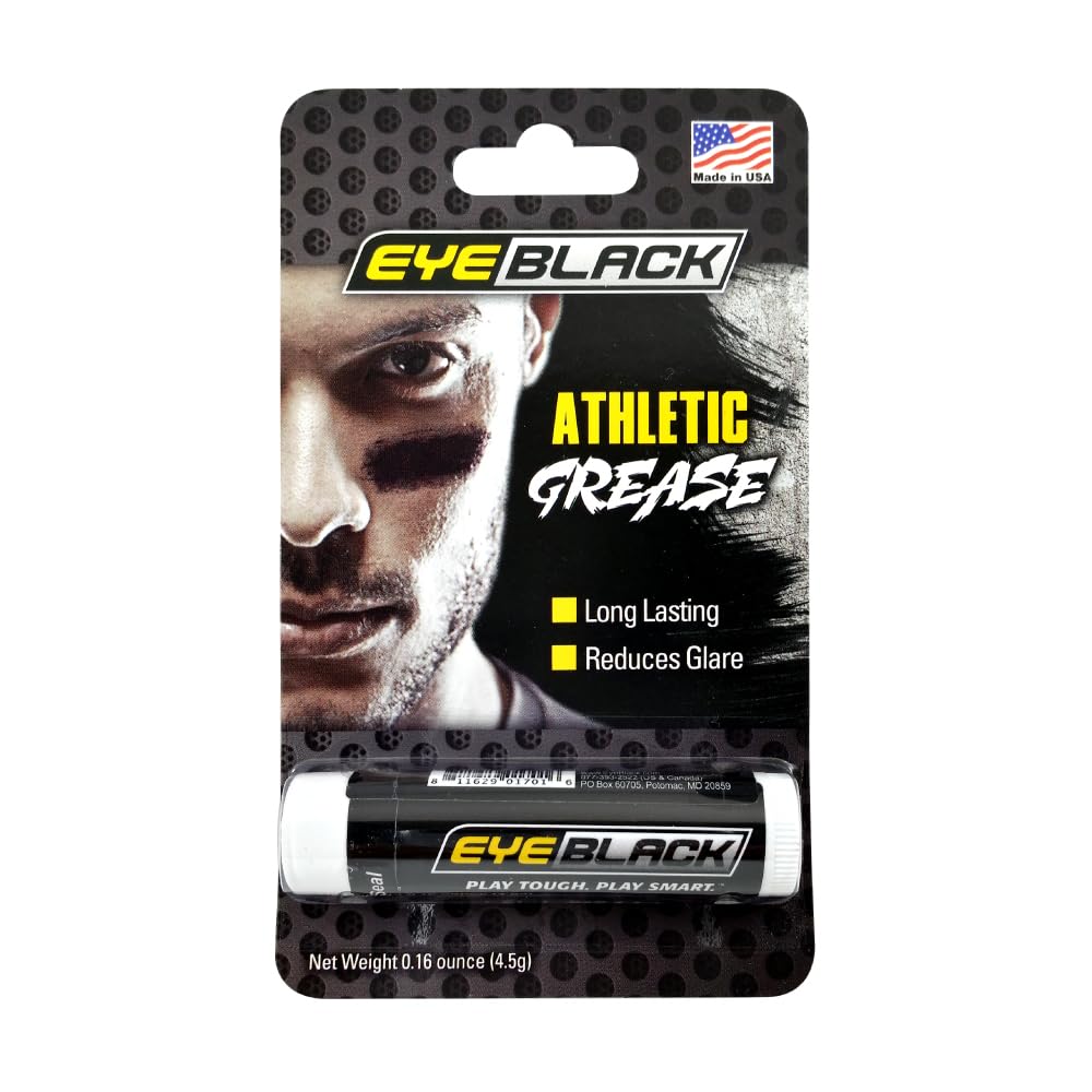 EyeBlack BattlePaint – Bright Colored Under Eye Black Grease for Pro Athletes and Super Fans – Baseball, Softball, Football – 2 Sticks