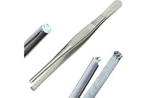 VR Instrument Supply Dissecting Tweezer Thumb Tissue Forceps 2X3 Teeth Rat Tooth Surgical Tools 5.5"