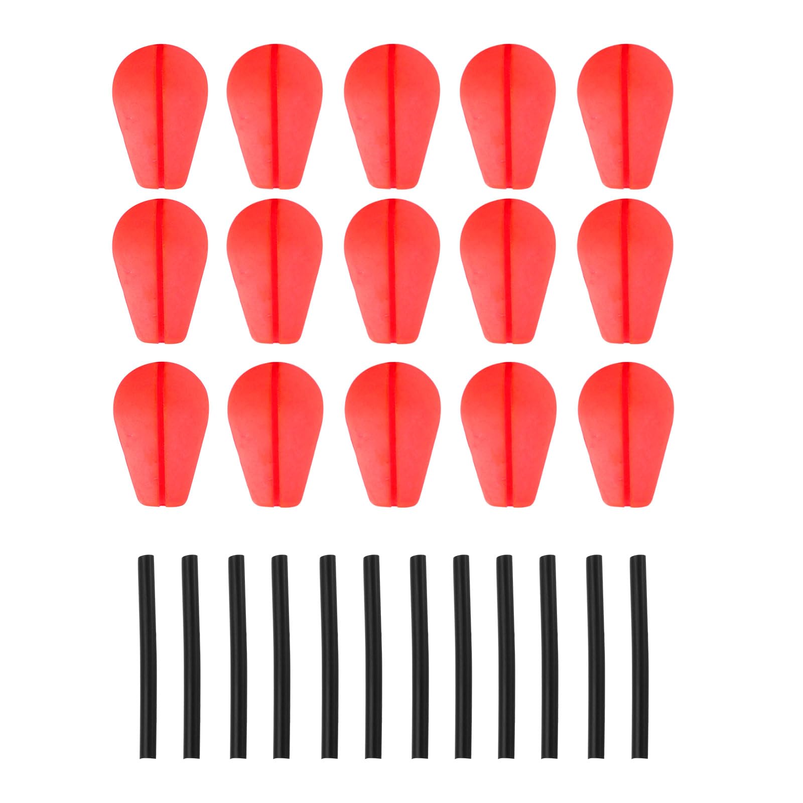 PATIKIL Fishing Float Foam, 15 Pack EVA Water Drop Strike Indicator Bobber Teardrop Floating for Crappie Trout Bass Fly Fishing, Red