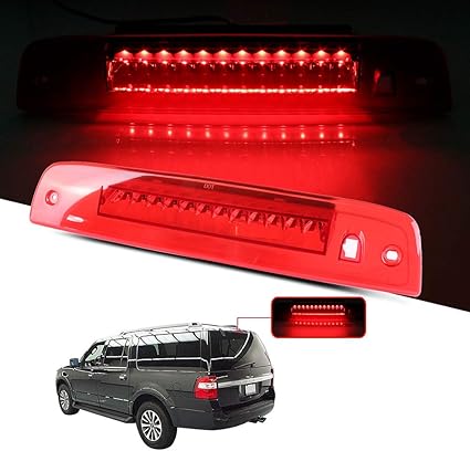 92 96 Ford F150 F250 F350 Bronco Clear Led Third 3rd Brake Light