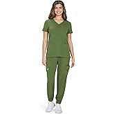 KOI Planet Enik Women's 2-Pocket Eco-Friendly Scrub Top