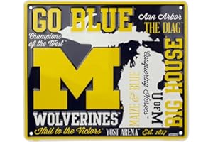 Hangtime University of Michigan - Michigan Wolverines 12 x 14 inch Fan Cloud Sign
