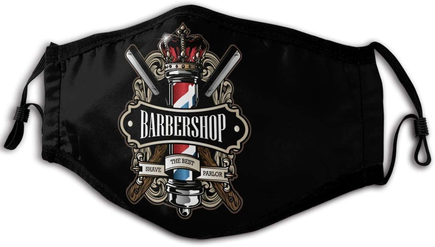 Barber Pole Logo Reusable Cloth Face Mask Barber Pole Logo