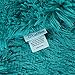 CaliTime Blanket Super Soft Warm Plush Fuzzy Faux Fur Bed Throw for Couch Sofa Bedding Living Room 60 X 80 Inches Teal