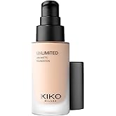 KIKO Milano Unlimited 24H Matte Foundation 1 CR, Long-Lasting Matt Liquid Foundation With Up To 24-Hour Hold