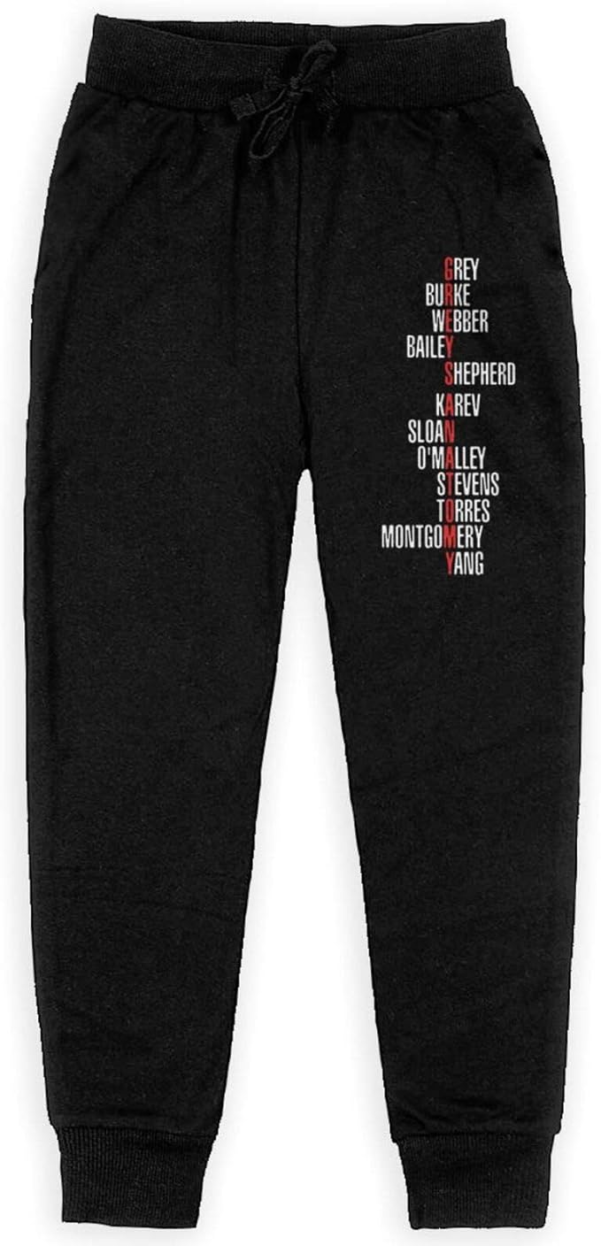 Greys Anatomy Cast Names TeenAgers Casual Sweatpants