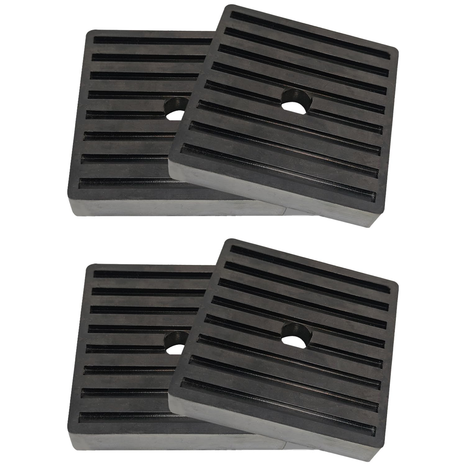 Photo 1 of 4 X 4 X 7/9 Anti Vibration Pads Sound Isolation Rubber Ribbed with EVA Center for Heavy Duty EVA Mechanical, HVAC, Air Compressor, Air Conditioner, Washer and Dryer, Treadmills Anti-Vibration Pads