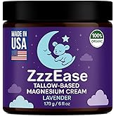 Magnesium Lotion for Kids | Tallow-Based Magnesium Lotion for Sleep | Lavender Scented | No Melatonin Sleep Aid | Arnica Cream, Eczema Cream for Kids | Organic, Made in the USA, 3 Month Supply