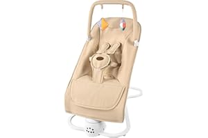 KIDSVIEW Baby Bouncer,2 in 1 Baby Bouncer Seat for Infants, Seat & Infant to Toddler Rocker with Comfortable Seat, Portable Bouncer with Bluetooth- 5 Speeds,Adjustable Bouncer for Babies 0-6 Months