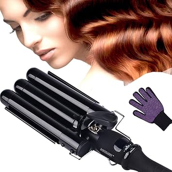 Donykarry Triple Barrels Deep Hair Curling Waver Lcd Digital Perm