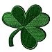 Irish Clover Dark Green Embroidered Emblem Lucky Shamrock Iron On Sew On Ireland Patch