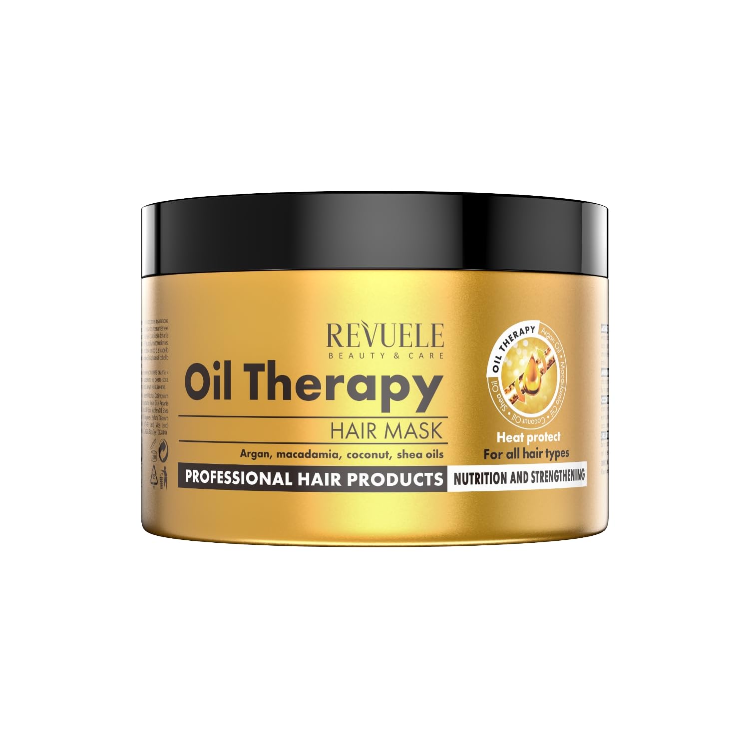 Revuele - Oil Therapy Hair Mask with Argan, Macadamia, Coconut & Shea Oils - 500ml