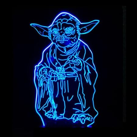 Wmshpeds Star Wars Yoda Maitre Colore Lampe Led 3d Football 3d Ambiance Gradient Lampe De Bureau 3d Stereoscopiques Resume Amazon Fr Cuisine Maison