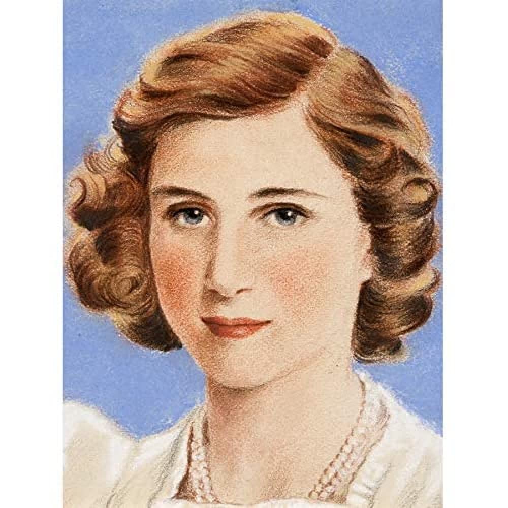 Timym Portrait UK Princess Margaret Painting Art Print Canvas Premium Wall Decor Poster Mural