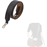 DGAZ Vachetta Leather Crossbody Strap for ONTHEGO bag with Gift Box, Handmade DIY purse strap (1.5 Inch Wide,39.3 Inch Long; Color Blocking (Wide Strap))