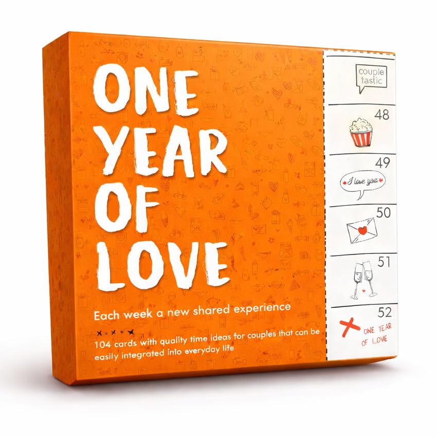C + C FÜR PAARE for Couples – One Year of Love Box with 52 Cards: Romantic Date Ideas, Conversation Questions & Massage Techniques to Reconnect and Keep Your Love Strong
