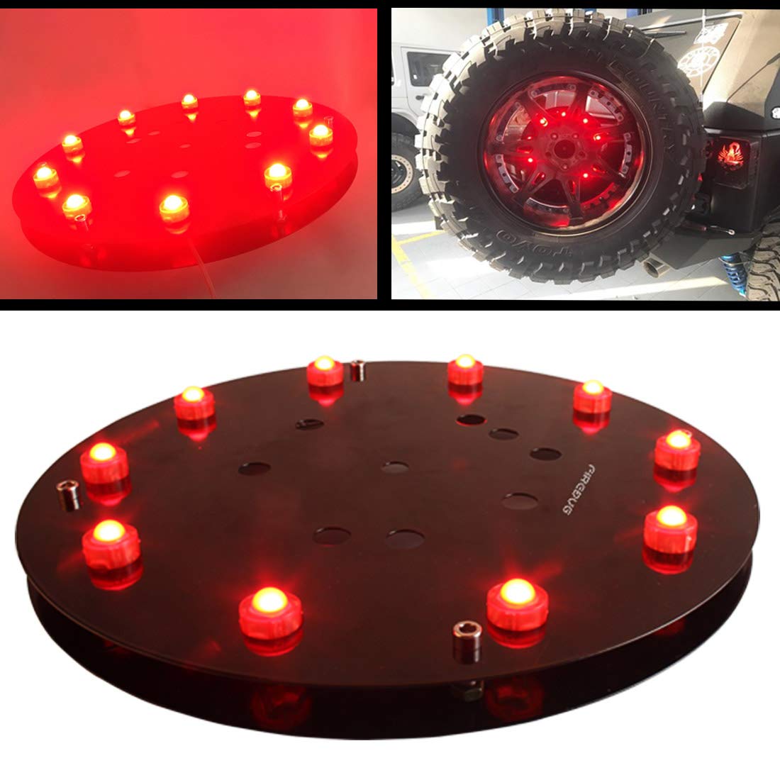 FIREBUG Jeep 3rd Brake Light LED, Jeep Spare Tire Brake Light, Jeep LED
