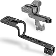LEFTFOTO Handle Extension Rig Compatible with XLR Handle Unit for Sony Cinema FX3 FX30,Extension Bracket Grip with Cold Shoe,NATO & 1/4"-20 and 3/8"-16 Threads