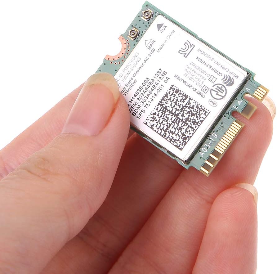 Rubsy Dual Band Wireless 802 11 Ac 3160 Ngw Ngff Bluetooth 4 0 Wifi Wlan Card Network Cards Electronics Rubsy Dual Band Wireless 802 11 Ac 3160 Ngw Ngff Bluetooth 4 0 Wifi Wlan Card Network Cards Electronics