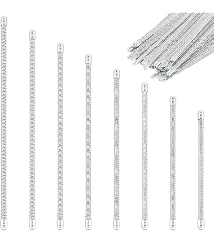 24 Pcs Baleines Corset Spirale Métal 10 Pouces BENECREAT - Acier Inoxydable 6.5mm