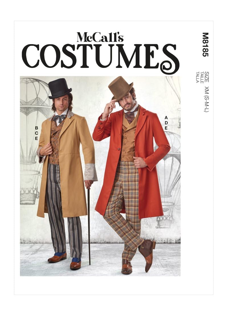 McCall's Sewing Pattern M8185XN XN (XL-XXL-XXXL) Men's Costume, Multi Colour