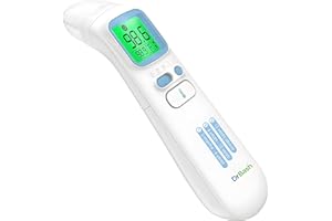 DrBash Baby Thermometer, 3-in-1 Infrared Thermometer for Ear, Forehead & Touchless, Fever Digital Thermometer for Baby, Infants,Toddlers, Kids & Adults with Fever Alert and Memory Recall
