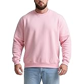 LUYIJIESHENG Men's Crewneck Sweatshirt Long Sleeve Fleece Sweatshirts Breathable Crew Neck Pullover Sweatshirts