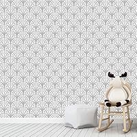 Wall Mural Geometric Pattern Removable Self-Adhesive Wallpaper Wall Decoration for Bedroom Living Room - 66x96 inches