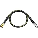 POHIR Pressure Washer Whip Hose 5 FT, Hose Reel Connector Hose for Pressure Washing, Short Power Washer Hose with 3/8'' Quick