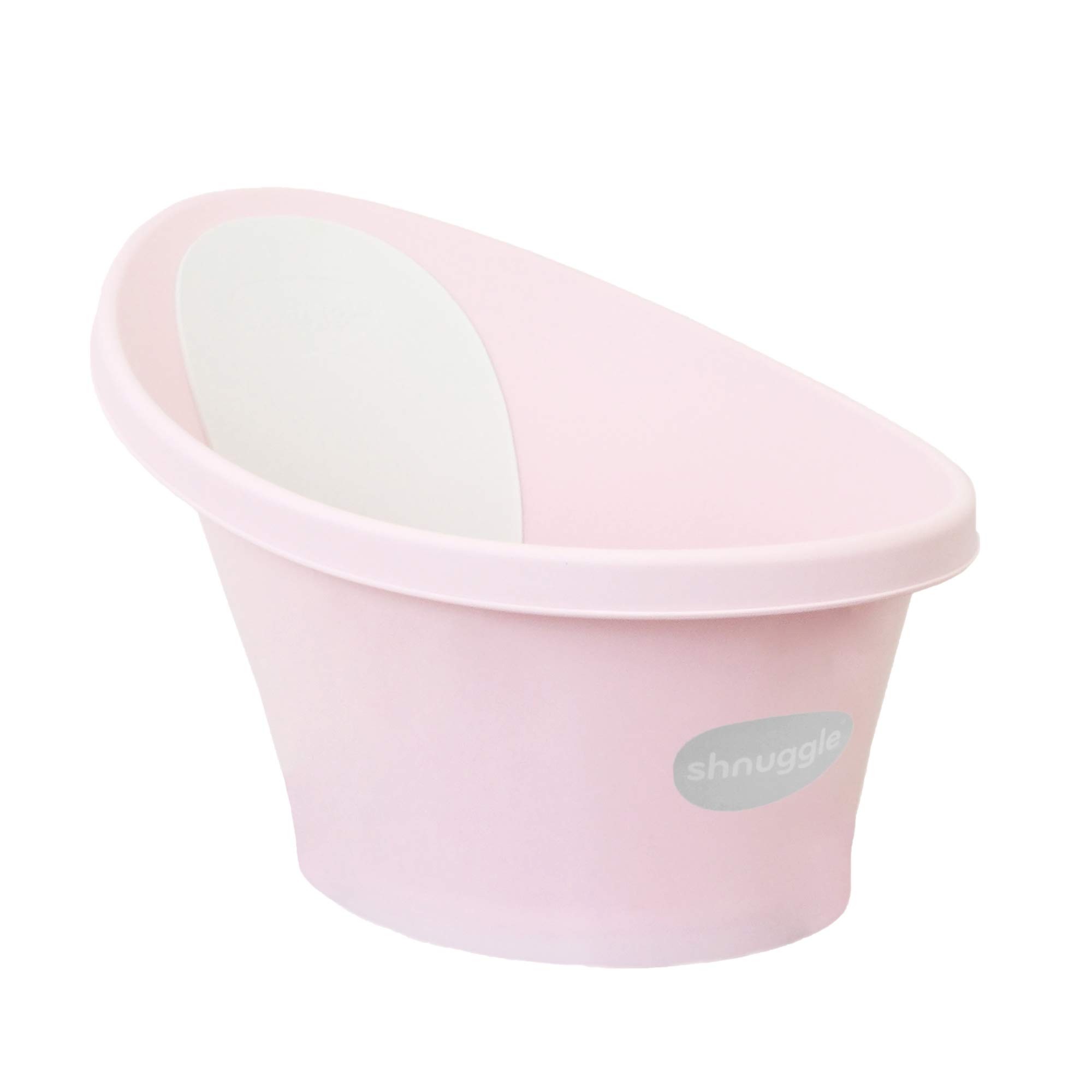 Shnuggle Newborn Baby Bath | Built in Support Bump and Soft Headrest | Suitable from Newborn | Bath Seat Support Includes Plug | Rose Pink
