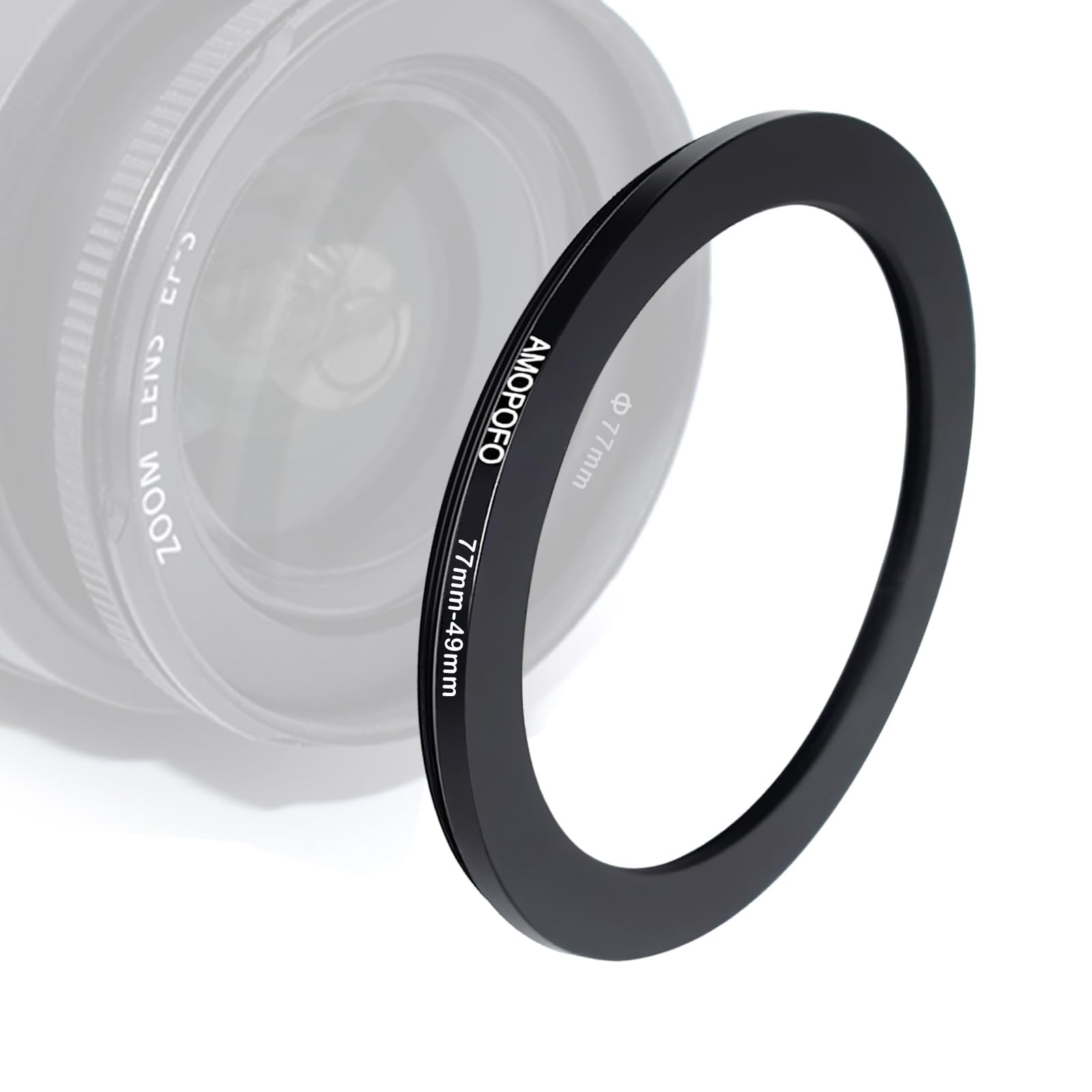 77mm to 49mm Step-Down Ring Filter adapter/77mm to 49mm Camera Filter Ring for 49mm UV, ND, CPL Filter,step-Down Ring(77mm-49mm) — image 1