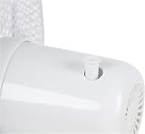 Signature 12 inch Desk Fan 3 Speed Oscillating Tilt White S40009 view 7