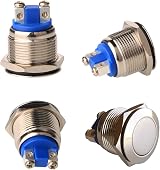 Gebeldet 19mm Metal Push Button Switch Momentary 2A 12V 24V 125V 250V IP65 view 3
