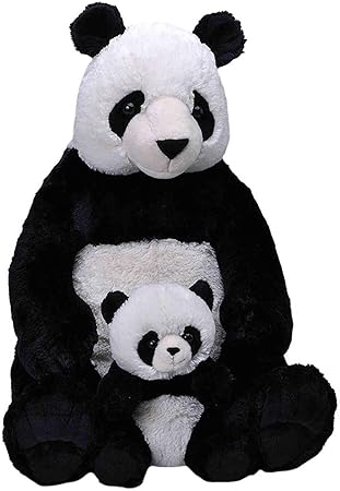 Wild Republic 24099 Republic Mom And Baby Mutter Und Baby Panda Grosses Kuscheltier 76cm Geschenkidee Fur Kinder Kuscheltier Mit Baby Riesen Stofftier Aus Recycelten Wasserflaschen Amazon De Spielzeug