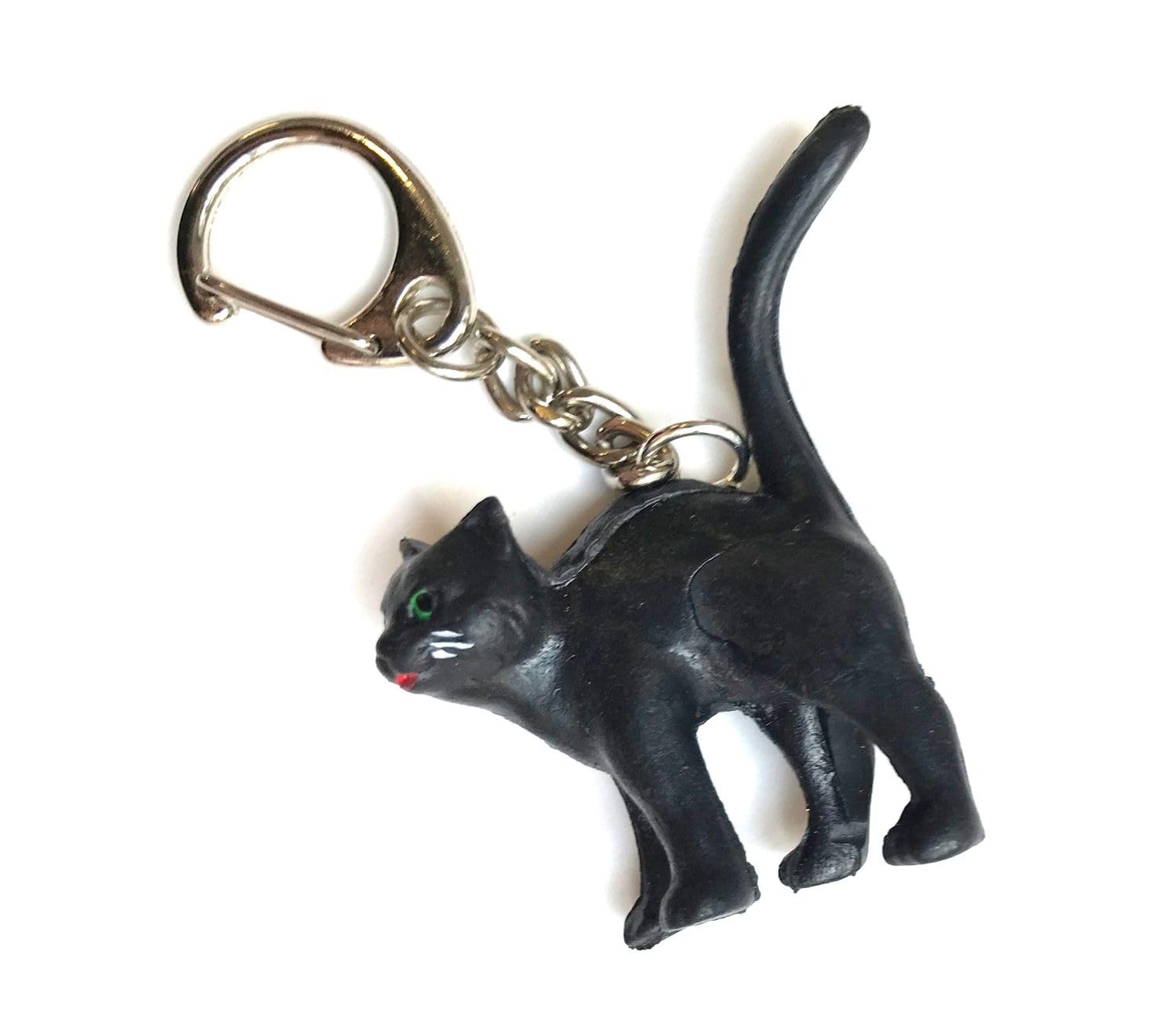 Miniblings Black Cat Key Ring Chain Kids Children Halloween
